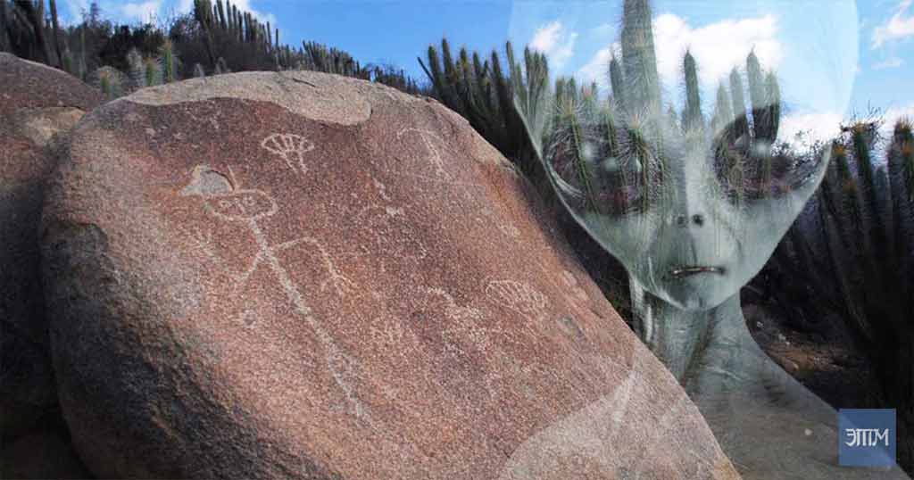 Инопланетные петроглифы чилийской долины Валье-дель-Энканто 1 петроглиф