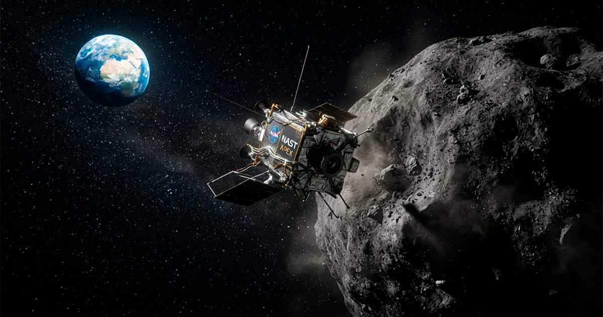 Космический аппарат направляется к астероиду для ядерного взрыва