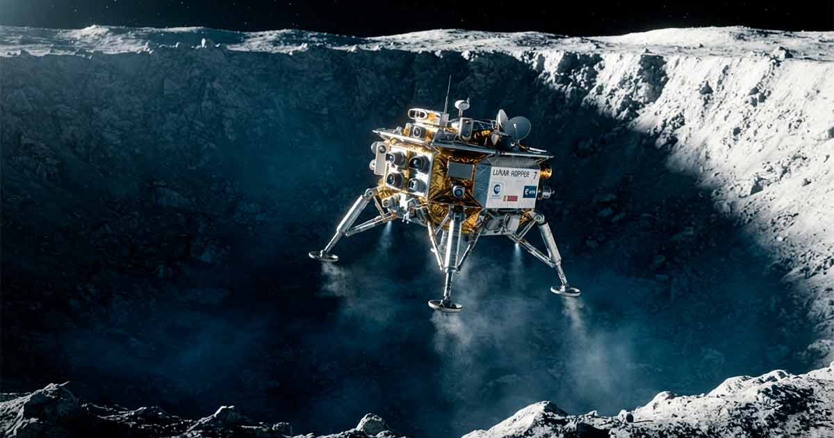 Поиск льда на Луне приостановлен из-за переноса исторической миссии Чанъэ-7 1 Прыгающий зонд миссии Чанъэ-7 спускается в темный кратер для поиска льда на Луне.