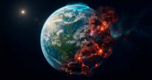 Перед массовыми вымираниями климат Земли начинало лихорадить 1 Земной шар на фоне космоса в период климатической нестабильности и массовых вымираний видов