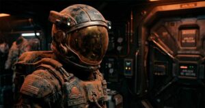 Опасность марсианской пыли и новые стандарты NASA для безопасности полетов на Марс 1 Шлем скафандра астронавта, плотно покрытый красной марсианской пылью