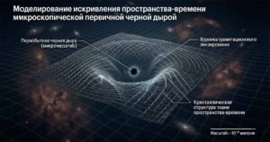 Пятимерные первичные чёрные дыры ранней Вселенной 1 Первичные чёрные дыры искривляют пространство в скрытом измерении Вселенной