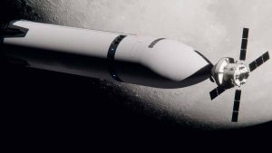 Космический корабль Orion на орбите Земли, миссия Artemis III.