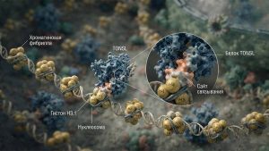 Восстановление ДНК и как клетки защищают свой генетический код 1 Молекулярная структура комплекса белка TONSL и гистона H3.1, обеспечивающая процесс репарации ДНК TONSL.